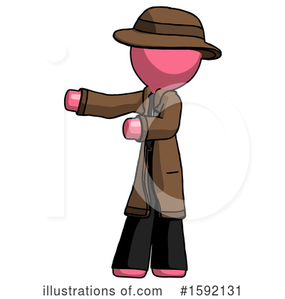 Royalty-Free (RF) Pink Design Mascot Clipart Illustration by Leo Blanchette - Stock Sample #1592131