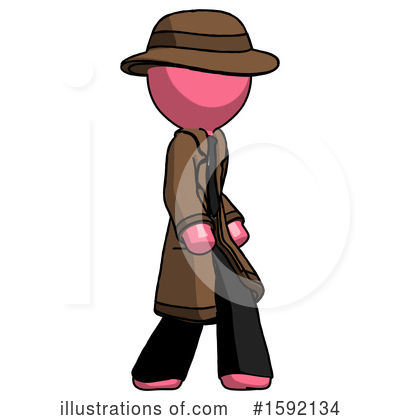 Royalty-Free (RF) Pink Design Mascot Clipart Illustration by Leo Blanchette - Stock Sample #1592134