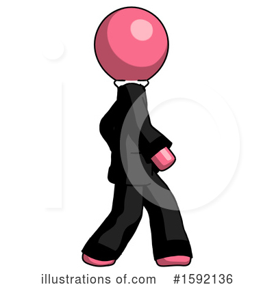 Royalty-Free (RF) Pink Design Mascot Clipart Illustration by Leo Blanchette - Stock Sample #1592136