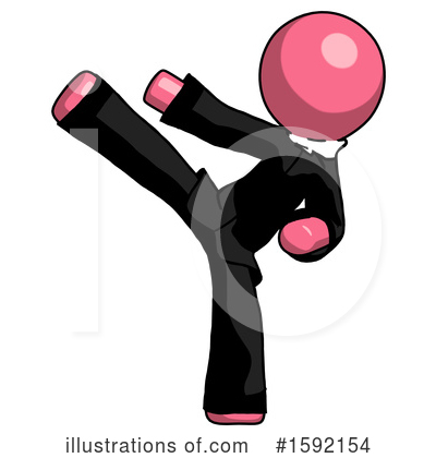 Royalty-Free (RF) Pink Design Mascot Clipart Illustration by Leo Blanchette - Stock Sample #1592154