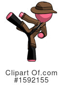 Pink Design Mascot Clipart #1592155 by Leo Blanchette