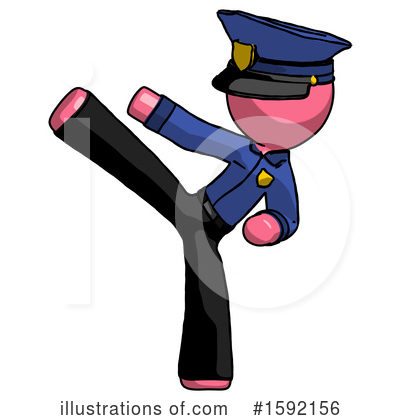 Royalty-Free (RF) Pink Design Mascot Clipart Illustration by Leo Blanchette - Stock Sample #1592156
