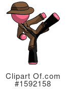 Pink Design Mascot Clipart #1592158 by Leo Blanchette