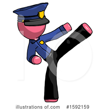Royalty-Free (RF) Pink Design Mascot Clipart Illustration by Leo Blanchette - Stock Sample #1592159