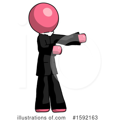 Royalty-Free (RF) Pink Design Mascot Clipart Illustration by Leo Blanchette - Stock Sample #1592163