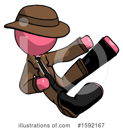 Royalty-Free (RF) Pink Design Mascot Clipart Illustration by Leo Blanchette - Stock Sample #1592167
