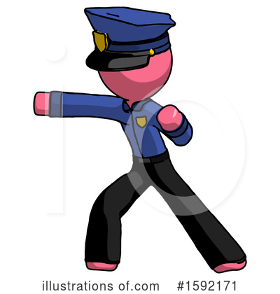 Royalty-Free (RF) Pink Design Mascot Clipart Illustration by Leo Blanchette - Stock Sample #1592171