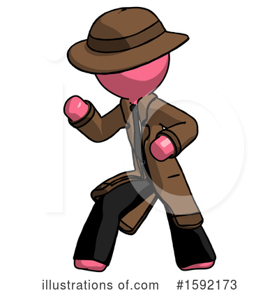 Royalty-Free (RF) Pink Design Mascot Clipart Illustration by Leo Blanchette - Stock Sample #1592173