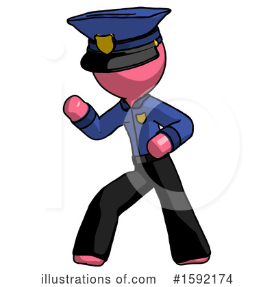 Royalty-Free (RF) Pink Design Mascot Clipart Illustration by Leo Blanchette - Stock Sample #1592174