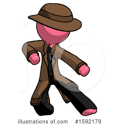 Royalty-Free (RF) Pink Design Mascot Clipart Illustration by Leo Blanchette - Stock Sample #1592179
