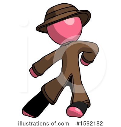 Royalty-Free (RF) Pink Design Mascot Clipart Illustration by Leo Blanchette - Stock Sample #1592182