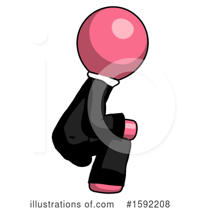Royalty-Free (RF) Pink Design Mascot Clipart Illustration by Leo Blanchette - Stock Sample #1592208