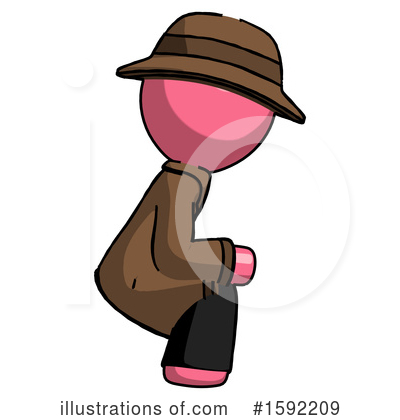 Royalty-Free (RF) Pink Design Mascot Clipart Illustration by Leo Blanchette - Stock Sample #1592209