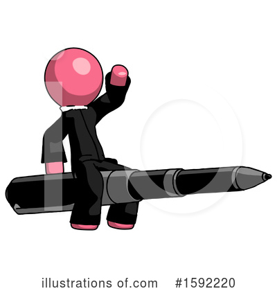 Royalty-Free (RF) Pink Design Mascot Clipart Illustration by Leo Blanchette - Stock Sample #1592220