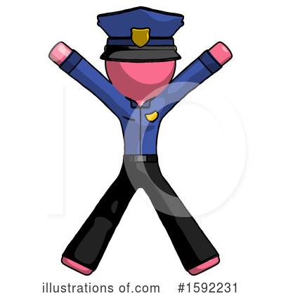 Royalty-Free (RF) Pink Design Mascot Clipart Illustration by Leo Blanchette - Stock Sample #1592231