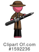 Pink Design Mascot Clipart #1592236 by Leo Blanchette