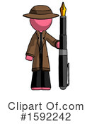 Pink Design Mascot Clipart #1592242 by Leo Blanchette