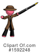 Pink Design Mascot Clipart #1592248 by Leo Blanchette