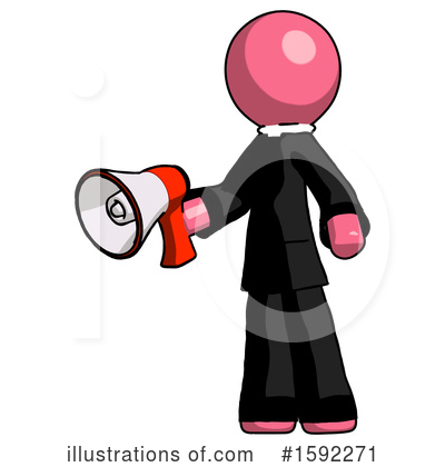 Royalty-Free (RF) Pink Design Mascot Clipart Illustration by Leo Blanchette - Stock Sample #1592271