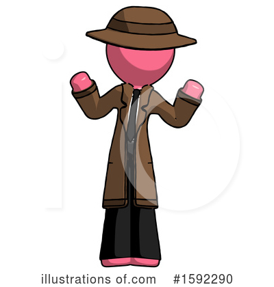 Royalty-Free (RF) Pink Design Mascot Clipart Illustration by Leo Blanchette - Stock Sample #1592290