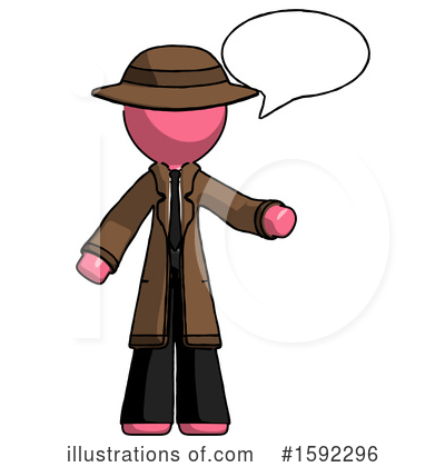 Royalty-Free (RF) Pink Design Mascot Clipart Illustration by Leo Blanchette - Stock Sample #1592296