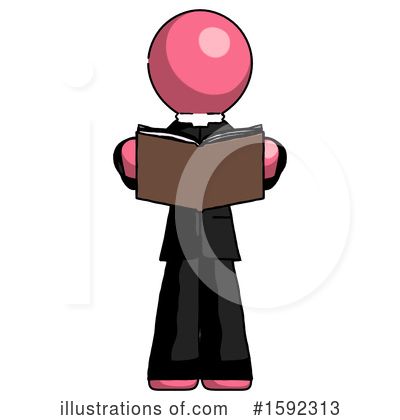Royalty-Free (RF) Pink Design Mascot Clipart Illustration by Leo Blanchette - Stock Sample #1592313