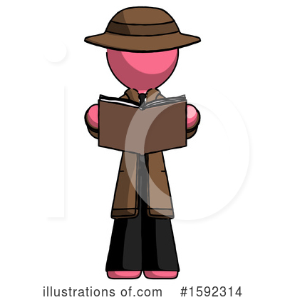 Royalty-Free (RF) Pink Design Mascot Clipart Illustration by Leo Blanchette - Stock Sample #1592314