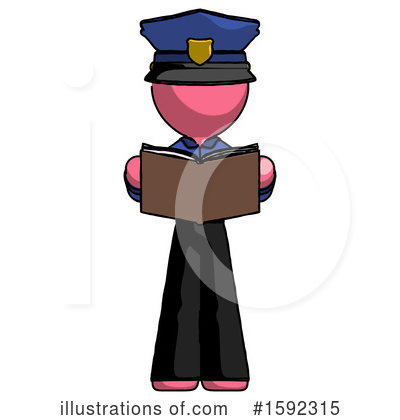 Royalty-Free (RF) Pink Design Mascot Clipart Illustration by Leo Blanchette - Stock Sample #1592315