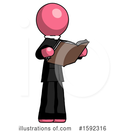 Royalty-Free (RF) Pink Design Mascot Clipart Illustration by Leo Blanchette - Stock Sample #1592316