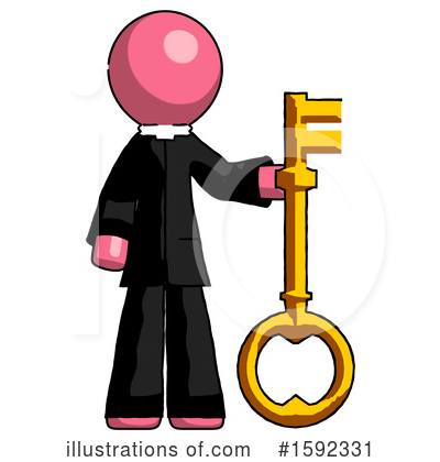 Royalty-Free (RF) Pink Design Mascot Clipart Illustration by Leo Blanchette - Stock Sample #1592331