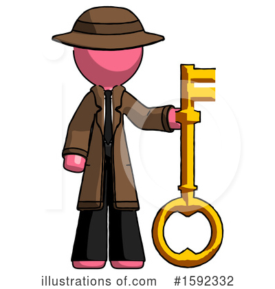 Royalty-Free (RF) Pink Design Mascot Clipart Illustration by Leo Blanchette - Stock Sample #1592332