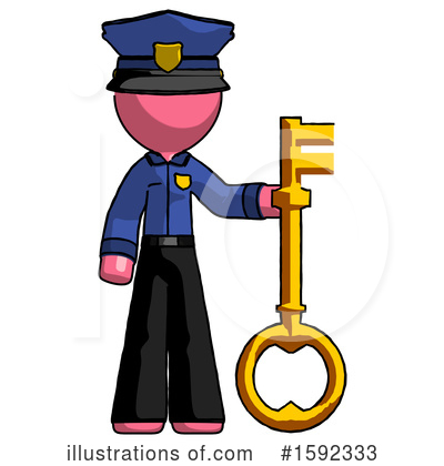 Royalty-Free (RF) Pink Design Mascot Clipart Illustration by Leo Blanchette - Stock Sample #1592333