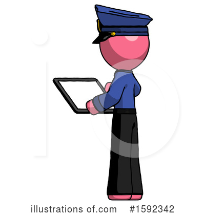 Royalty-Free (RF) Pink Design Mascot Clipart Illustration by Leo Blanchette - Stock Sample #1592342