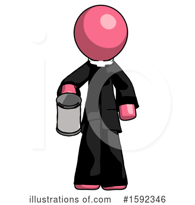 Royalty-Free (RF) Pink Design Mascot Clipart Illustration by Leo Blanchette - Stock Sample #1592346