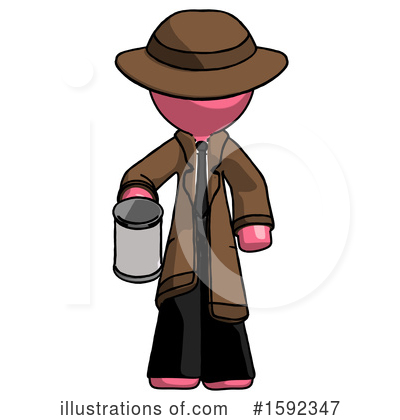 Royalty-Free (RF) Pink Design Mascot Clipart Illustration by Leo Blanchette - Stock Sample #1592347