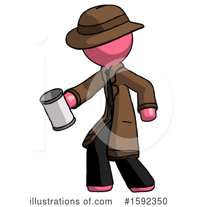 Royalty-Free (RF) Pink Design Mascot Clipart Illustration by Leo Blanchette - Stock Sample #1592350