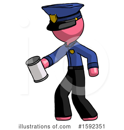 Royalty-Free (RF) Pink Design Mascot Clipart Illustration by Leo Blanchette - Stock Sample #1592351