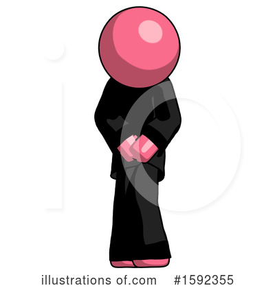 Royalty-Free (RF) Pink Design Mascot Clipart Illustration by Leo Blanchette - Stock Sample #1592355