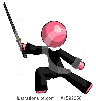 Royalty-Free (RF) Pink Design Mascot Clipart Illustration by Leo Blanchette - Stock Sample #1592358