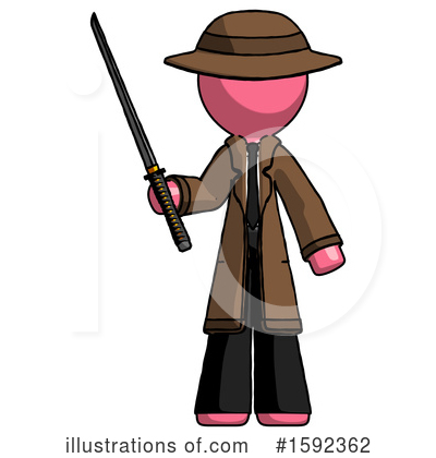 Royalty-Free (RF) Pink Design Mascot Clipart Illustration by Leo Blanchette - Stock Sample #1592362