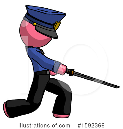Royalty-Free (RF) Pink Design Mascot Clipart Illustration by Leo Blanchette - Stock Sample #1592366