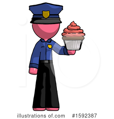 Royalty-Free (RF) Pink Design Mascot Clipart Illustration by Leo Blanchette - Stock Sample #1592387
