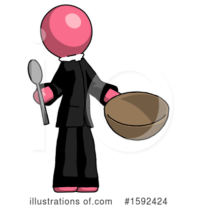 Royalty-Free (RF) Pink Design Mascot Clipart Illustration by Leo Blanchette - Stock Sample #1592424