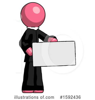 Royalty-Free (RF) Pink Design Mascot Clipart Illustration by Leo Blanchette - Stock Sample #1592436