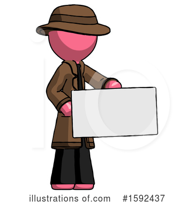Royalty-Free (RF) Pink Design Mascot Clipart Illustration by Leo Blanchette - Stock Sample #1592437