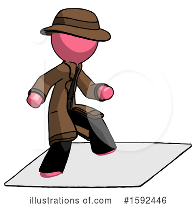 Royalty-Free (RF) Pink Design Mascot Clipart Illustration by Leo Blanchette - Stock Sample #1592446