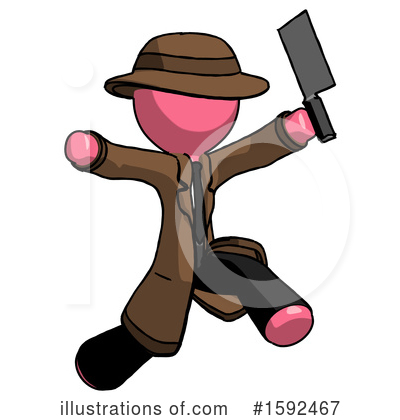 Royalty-Free (RF) Pink Design Mascot Clipart Illustration by Leo Blanchette - Stock Sample #1592467