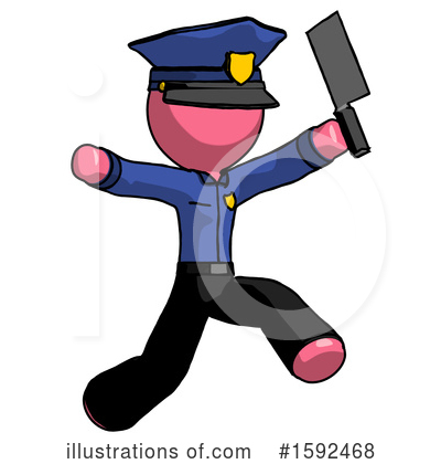 Royalty-Free (RF) Pink Design Mascot Clipart Illustration by Leo Blanchette - Stock Sample #1592468