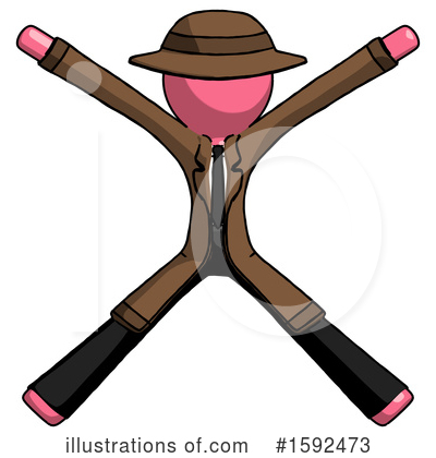 Royalty-Free (RF) Pink Design Mascot Clipart Illustration by Leo Blanchette - Stock Sample #1592473