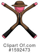 Pink Design Mascot Clipart #1592473 by Leo Blanchette